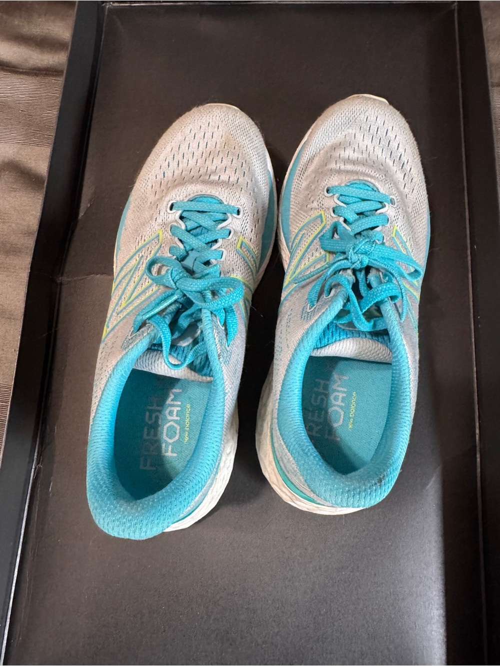NEW BALANCE-Women’s Running Sneakers in Teal and Gray